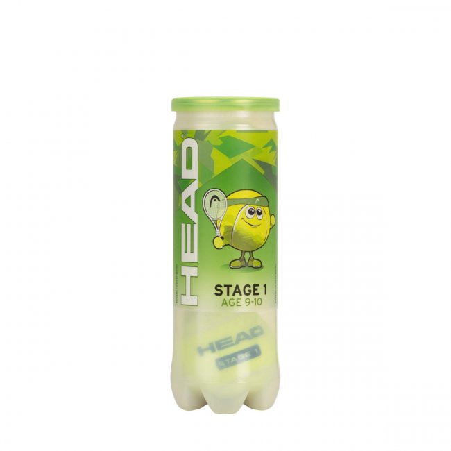 HEAD Stage 1 Green Tennisbälle, 3er Dose, gelb