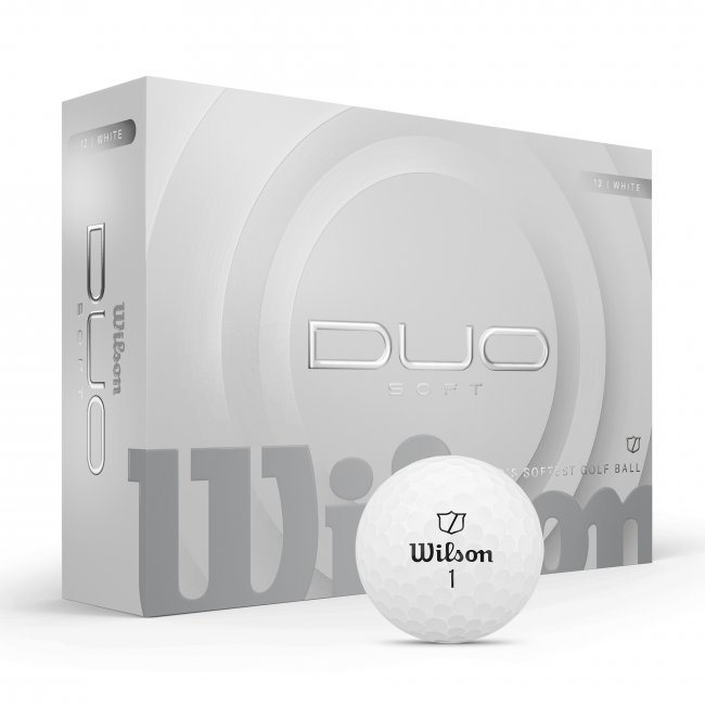 Wilson DUO Soft Golfbälle, 12er Box, weiß