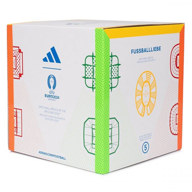 adidas EURO24 Fussballliebe League Fußball, Box, weiß/bunt