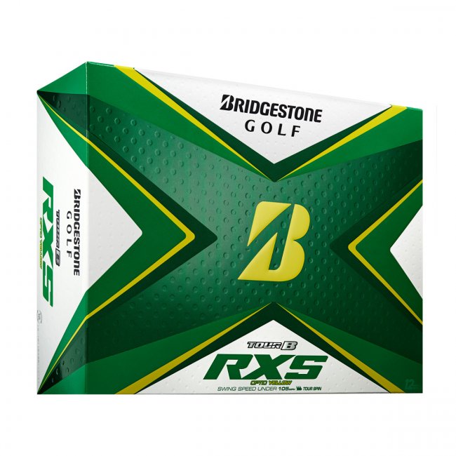 Bridgestone 2020 Tour B RXS Golfbälle, 12er Box, gelb
