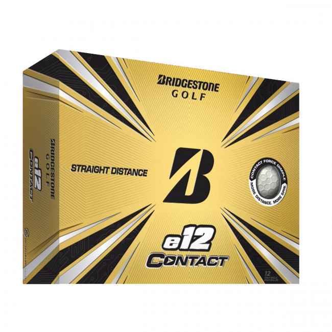 Bridgestone 2021 e12 Contact Golfbälle, 12er Box, weiß