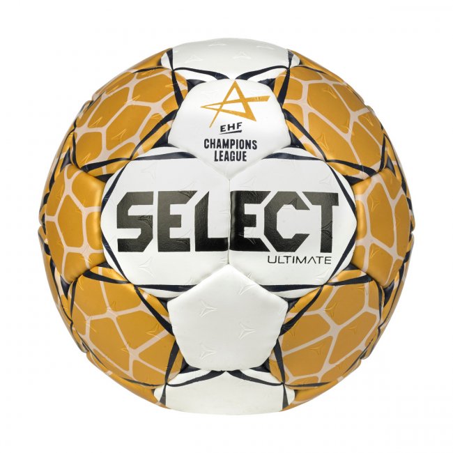 Select Ultimate Champions League v23 Handball, weiß/gold