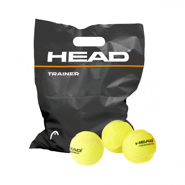 HEAD Trainer Tennisbälle, 72er Polybag, gelb