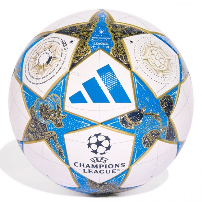 adidas UCL League 25/26 Fußball, weiß/blau