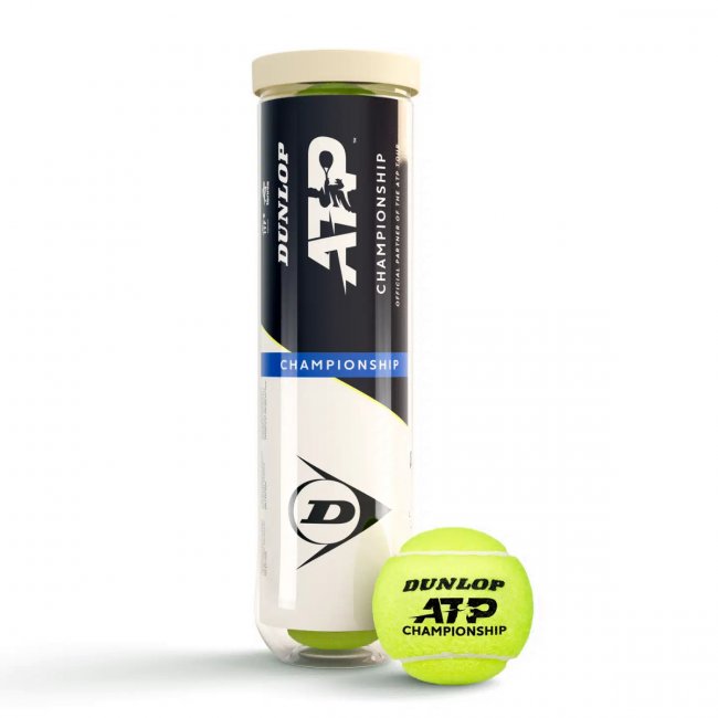 Dunlop ATP Championship Tennisbälle, 4er Dose, gelb
