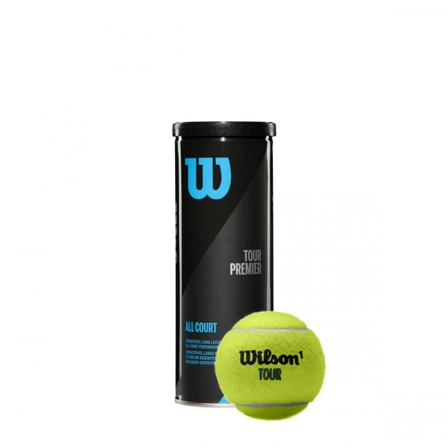 Wilson Tour Premier All Court Tennisbälle, 3er Dose, gelb