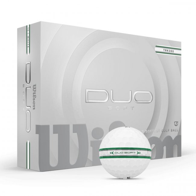 Wilson DUO Soft TRK360 GR Golfbälle, 12er Box, weiß