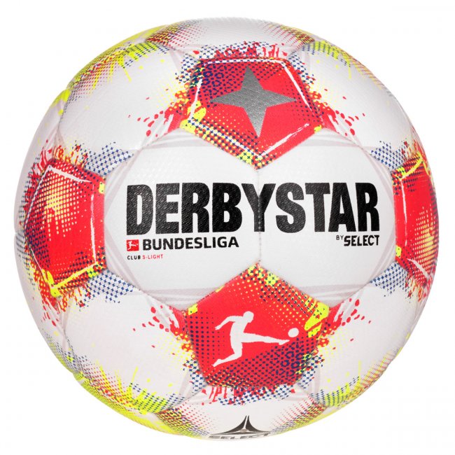 Derbystar Bundesliga Club S-Light v25 Fußball, weiß/rot/gelb