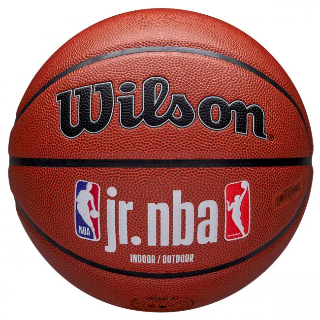 Wilson Jr. NBA Fam Logo Authentic Indoor/Outdoor Basketball, braun