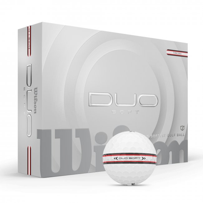 Wilson DUO Soft TRK360 Golfbälle, 12er Box, weiß