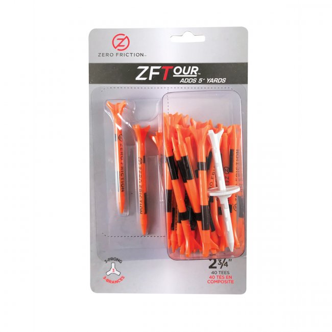 Zero Friction Tour Tees, 2 3/4 (7 cm), 40er Pack, orange