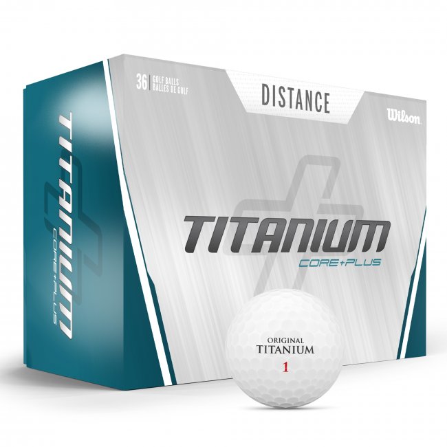 Wilson Titanium Distance Golfbälle, 36er Box, weiß