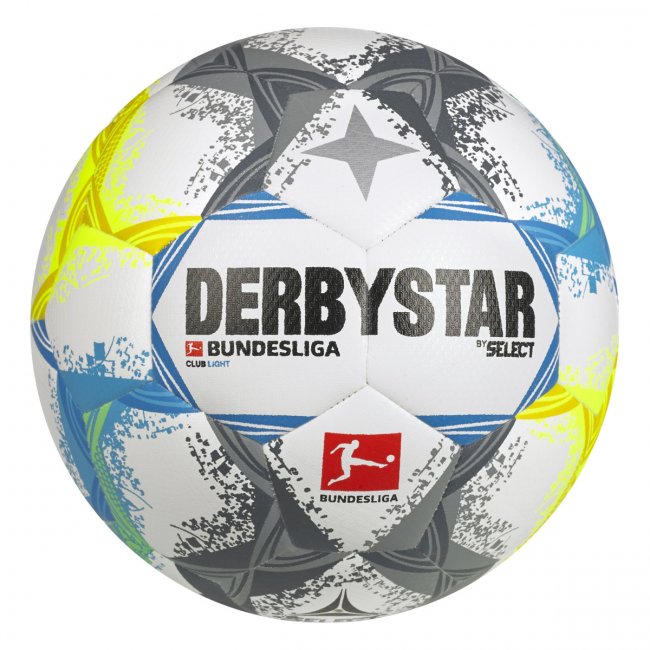 Derbystar Bundesliga Club Light v22 Fußball, weiß/bunt