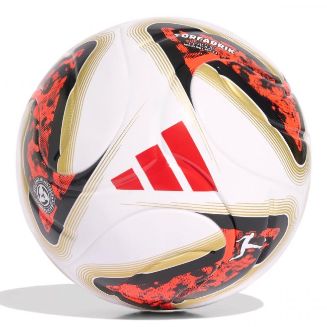 adidas Bundesliga Torfabrik League Fußball, weiß/schwarz/rot