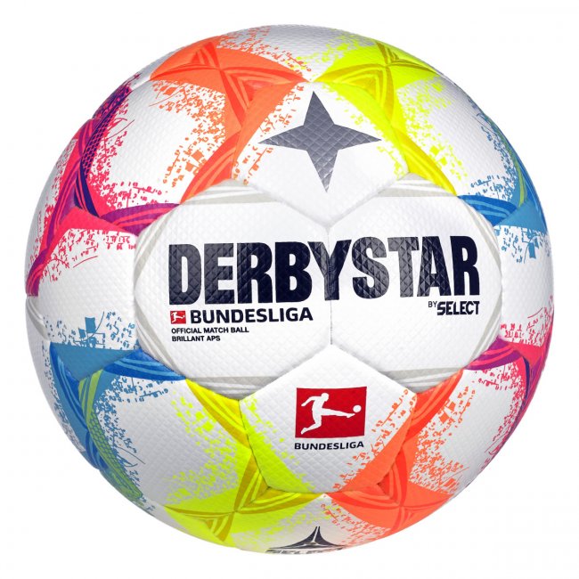 Derbystar Bundesliga Brillant APS v22 Fußball, weiß/bunt