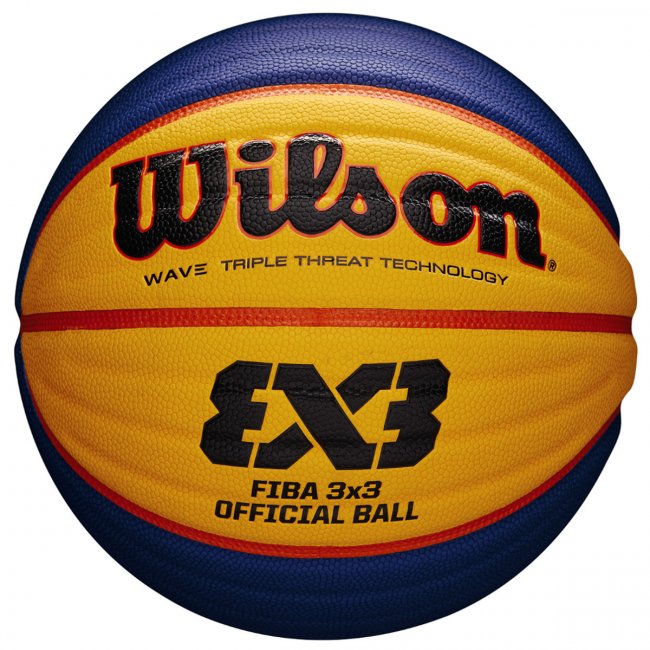 Wilson FIBA 3x3 Official Game Basketball, gelb/blau/orange