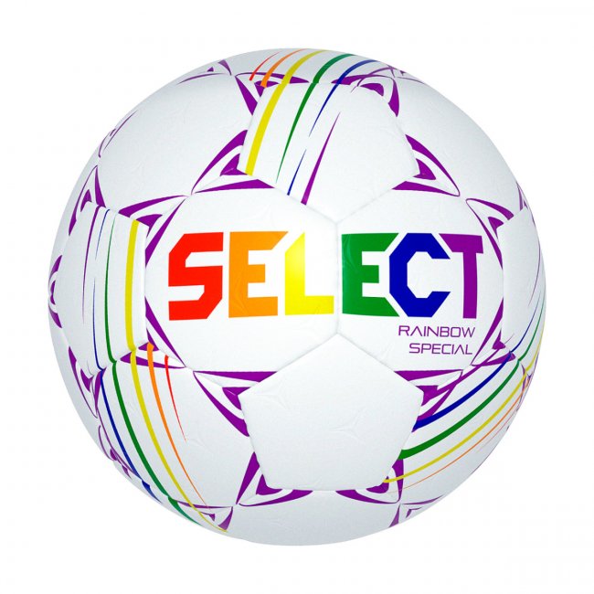 Select Rainbow Special v25 Handball, weiß/bunt