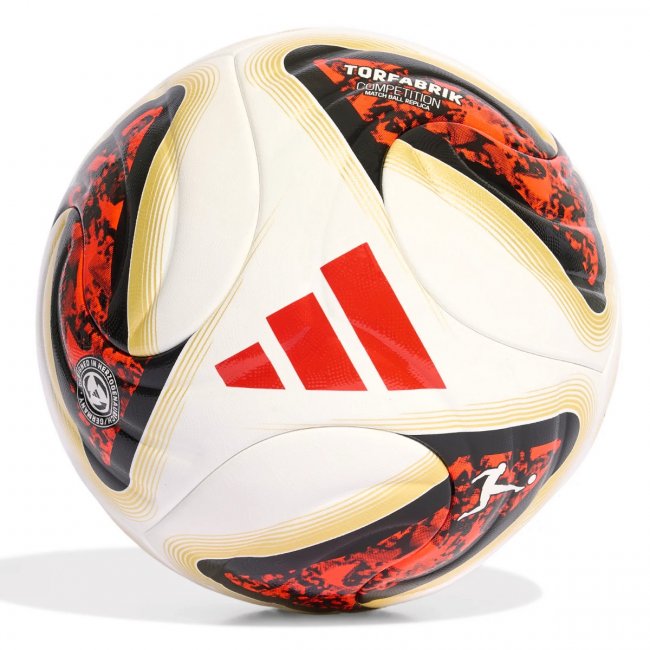 adidas Bundesliga Torfabrik Competition Fußball, weiß/schwarz/rot