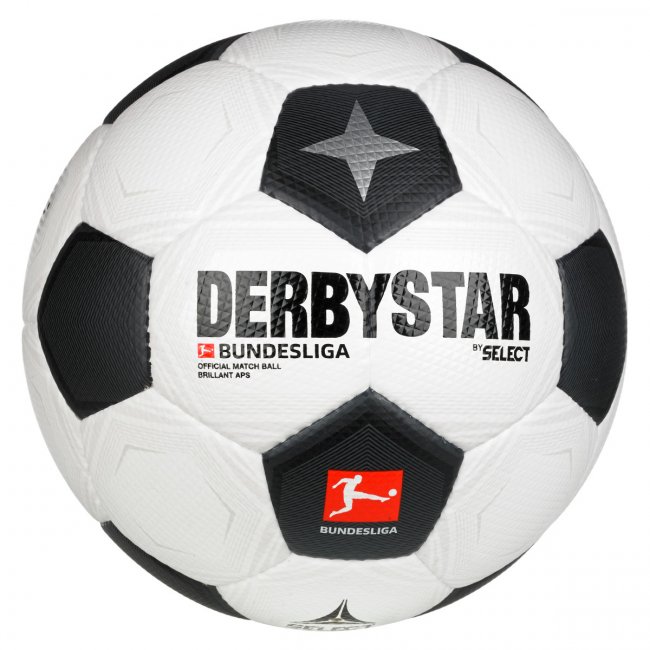 Derbystar Bundesliga Brillant APS Classic v23 Fußball, weiß/schwarz